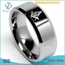 Tungsten Carbide 8mm Freemason Men's Ring